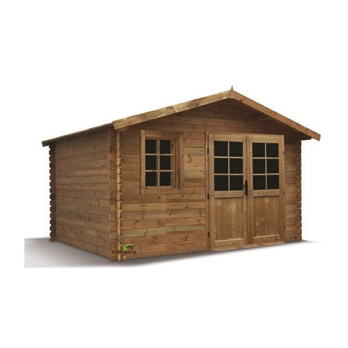 Madeira Abri De Jardin Bois Traité 10M2 – 28 Mm – Aloha intérieur Abri De Jardin 10M2