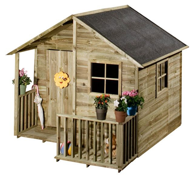 Maisonnette En Bois Loulou – Castorama | Maisonnette En pour Maison De Jardin Pour Enfants