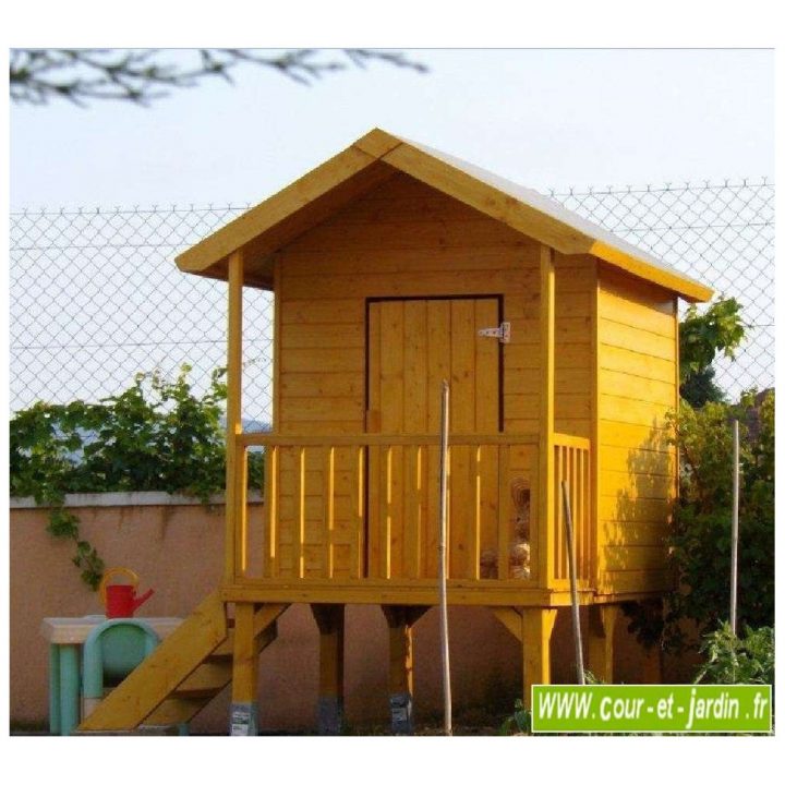 Maisonnette En Bois Sur Pilotis, Cabane De Jardin Enfants destiné Maison De Jardin Pour Enfants