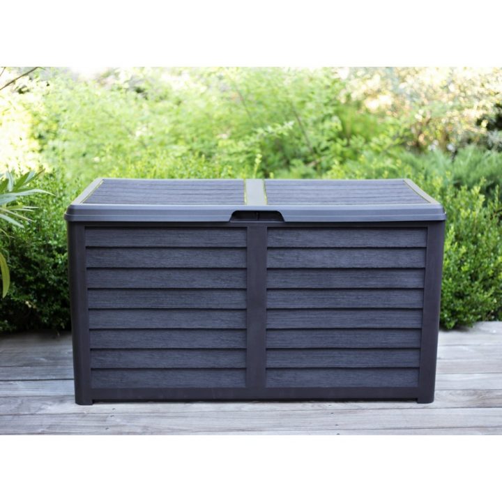 Malle De Jardin – 420 Litres – Décor Bois – Baya Eda encequiconcerne Malle De Jardin