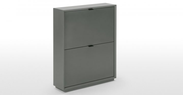 Marcell, Petit Meuble À Chaussures, Gris | Shoe Storage à Petit Meuble A Chaussure