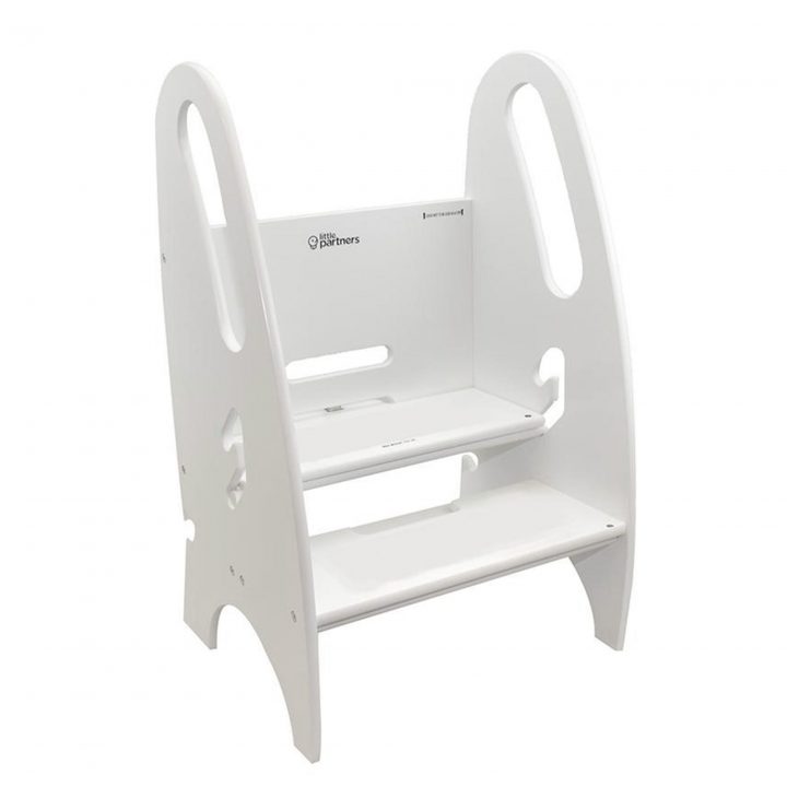 Marche-Pied Évolutif 3 En 1 – Blanc Little Partners – Clément tout Marche Pied Salle De Bain