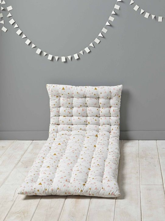 Matelas D'Appoint – Bleu/Étoiles Carbone+Ecru / Triangles pour Matelas De Sol Banquette 60X120X15 Matelas D'Appoint – Bleu/Étoiles Carbone+Ecru / Triangles pour Matelas De Sol Banquette 60X120X15