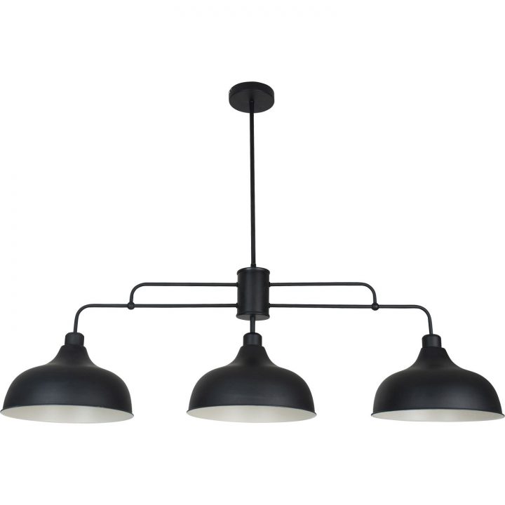 Matière:métal Couleur:noir … | Métal Noir, Suspension 3 à Lustre Salle À Manger Leroy Merlin
