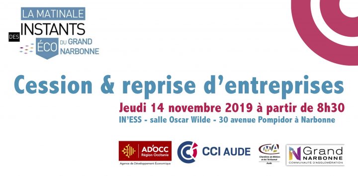 Matinale Des Instants Eco : Cession & Reprise D'entreprises dedans Chambre Des Metiers Narbonne Matinale Des Instants Eco : Cession & Reprise D'entreprises dedans Chambre Des Metiers Narbonne