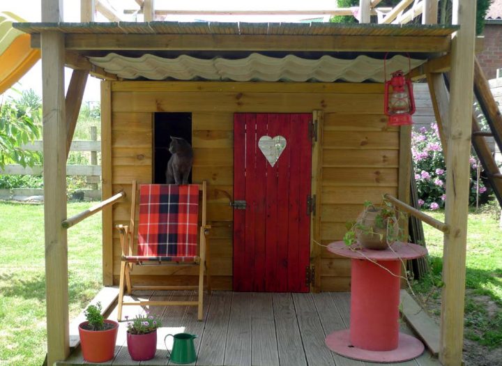 Mercredi Chez Laurette: La Cabane avec Cabane De Jardin Pour Enfants