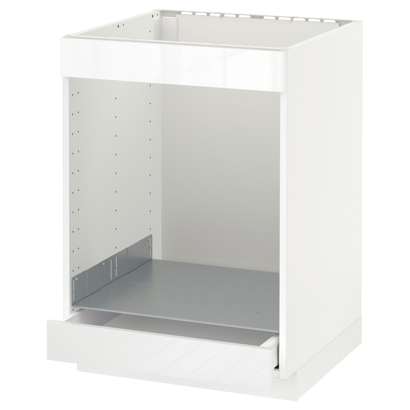 Metod Unterschr. F Kochf.+Ofen+Schublade - Weiß, Ringhult Weiß 60X60 Cm à Ikea Meuble Case