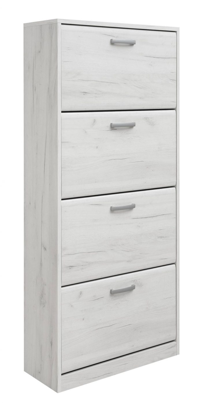 Meuble À Chaussures Camprodon 10, Couleur : Chêne Blanc – 157 X 70 X 28 Cm  (H X L X P) concernant Meuble Ue