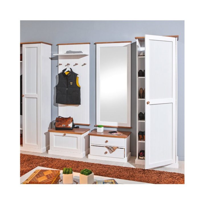 Meuble À Chaussures En Pin Blanc Et Naturel – Maine à Maie Meuble Meuble À Chaussures En Pin Blanc Et Naturel – Maine à Maie Meuble