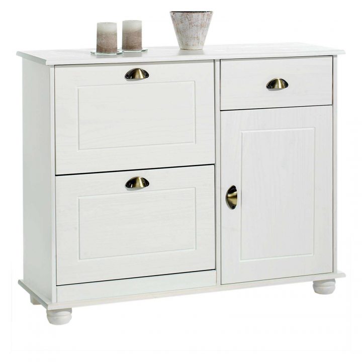 Meuble À Chaussures En Pin Colmar, Lasuré Blanc – Meuble À destiné Meuble Chaussures But