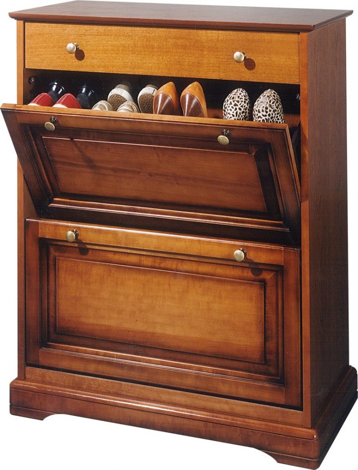 Meuble À Chaussures Merisier Louis Philippe concernant Meubles À Chaussures But