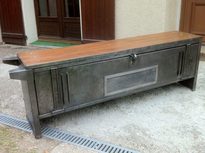 Meuble | Atelier Esprit Loft Indus' pour Meuble Tv Casier Industriel Meuble | Atelier Esprit Loft Indus' pour Meuble Tv Casier Industriel