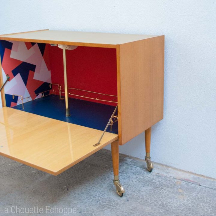 Meuble Bar Vintage Années 60 Lumineux Réactualisé Tendance encequiconcerne Meuble Année 60