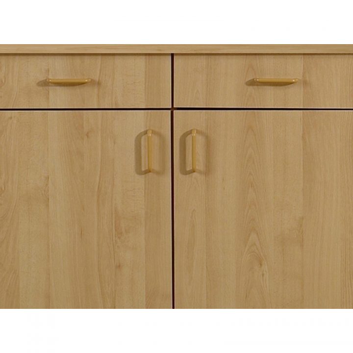 Meuble Bas 2 Portes 2 Tiroirs Pas Cher – Comforium destiné Meuble Bas