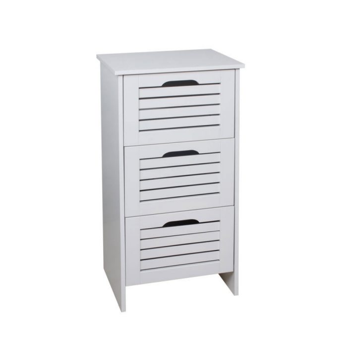 Meuble Bas 3 Tiroirs Blanc dedans Meuble Bas A Tiroir