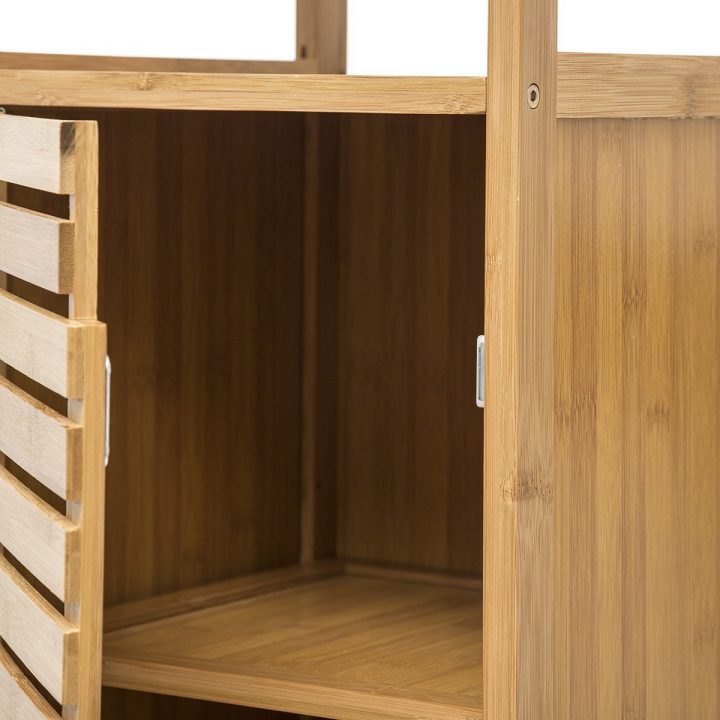 Meuble Bas De Salle De Bain Sicela Bambou – Decoratie.fr pour Meuble Bas