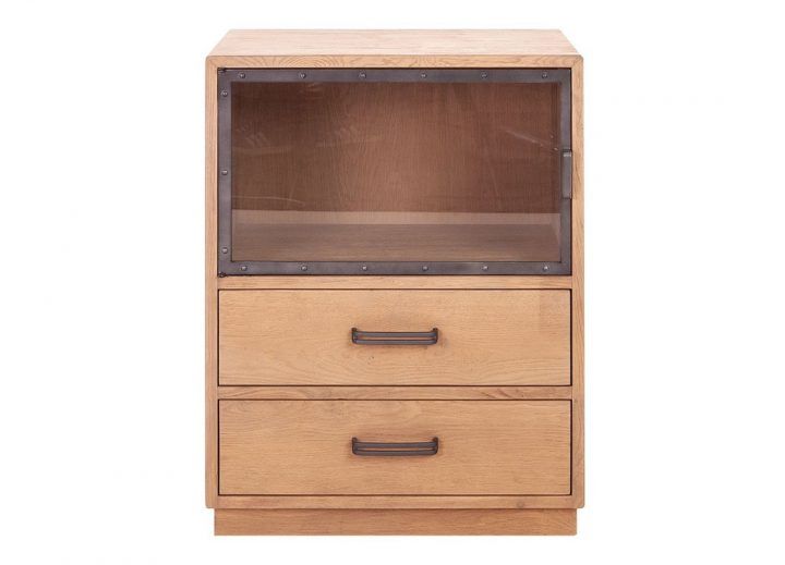 Meuble Bas Eiffel, Finition Naturelle, 1 Porte/ 2 Tiroirs pour Shogun Meuble Meuble Bas Eiffel, Finition Naturelle, 1 Porte/ 2 Tiroirs pour Shogun Meuble