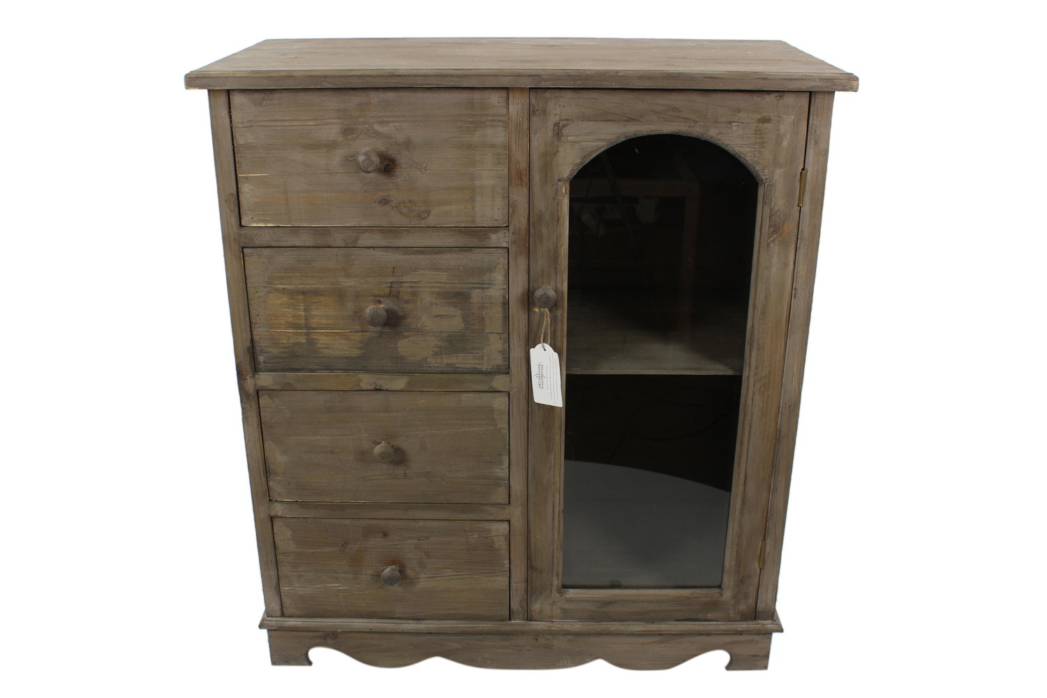 Meuble Bas Rangement Bois 4 Tiroirs 80X40X90Cm pour Amazone Meuble