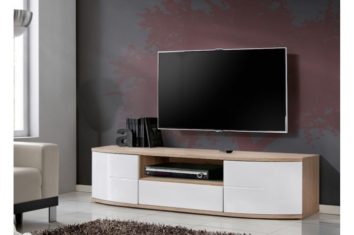 Meuble Bas Tv Blanc Laqué Et Bois 1M50 Pour Salon avec Meuble Tv Blanc Laqué But Meuble Bas Tv Blanc Laqué Et Bois 1M50 Pour Salon avec Meuble Tv Blanc Laqué But