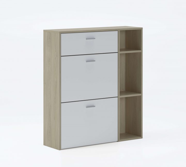 Meuble Chaussures Wind Puccini Et Blanc tout Meuble Chaussures But