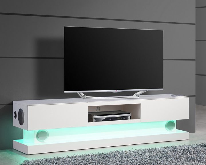 Meuble Connecté : Quand Le Design Rejoint La Technologie concernant Meuble Tv Home Cinema Intégré