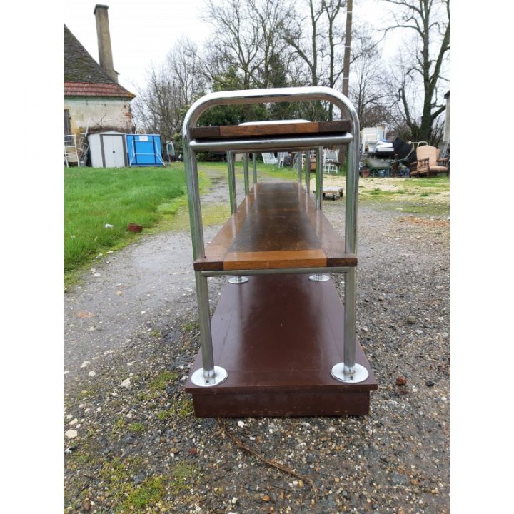 Meuble De Magasin Mercerie Chéne Et Chrome encequiconcerne Magasin De Meuble Caen