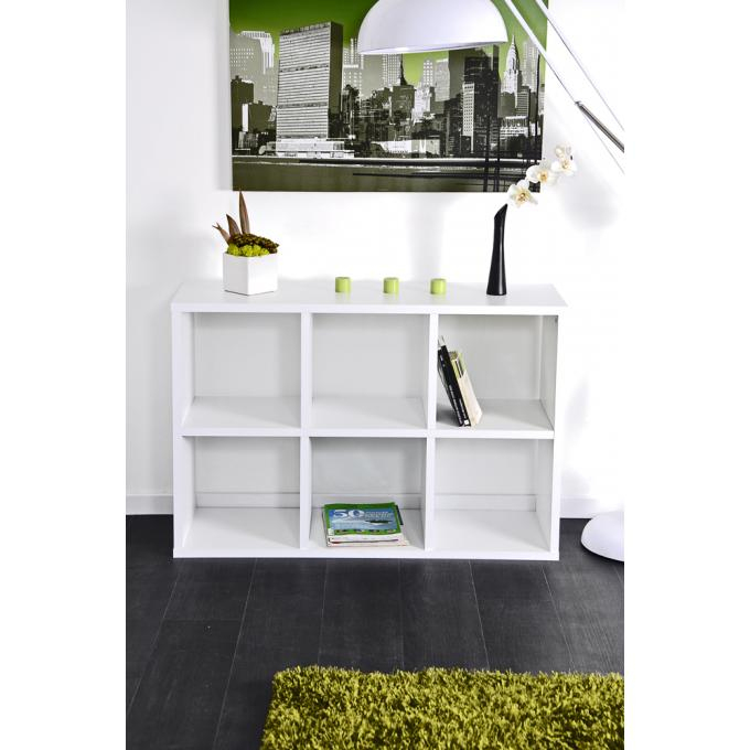 Meuble De Rangement 6 Cases Blanc – Meuble De Rangement avec Meuble Case