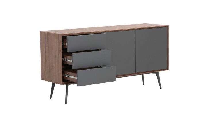 Meuble De Rangement Bas 2 Portes 3 Tiroirs – Collection destiné Meuble Zago