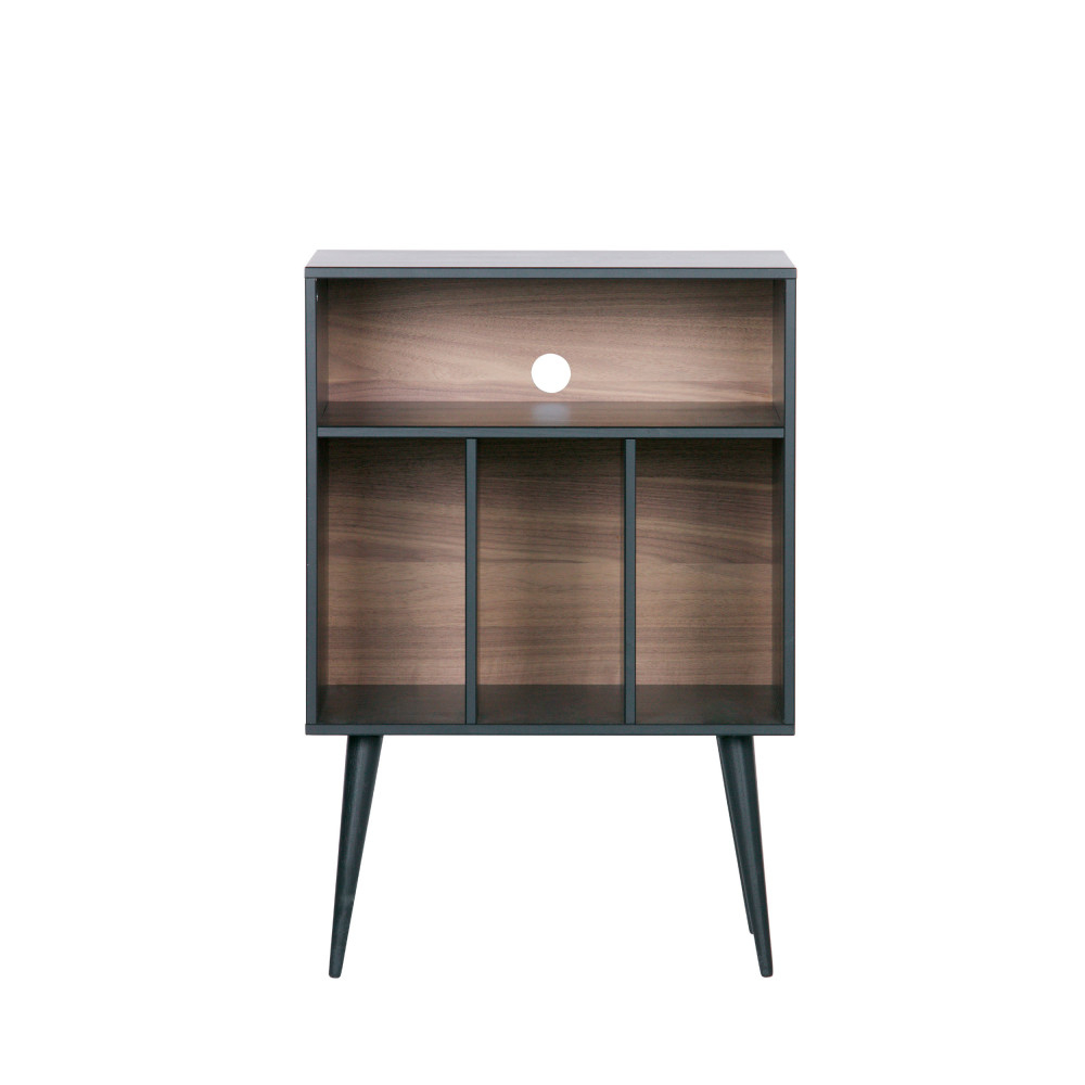 Meuble De Rangement Vinyles En Bois Woood - James pour Petit Meuble Metal