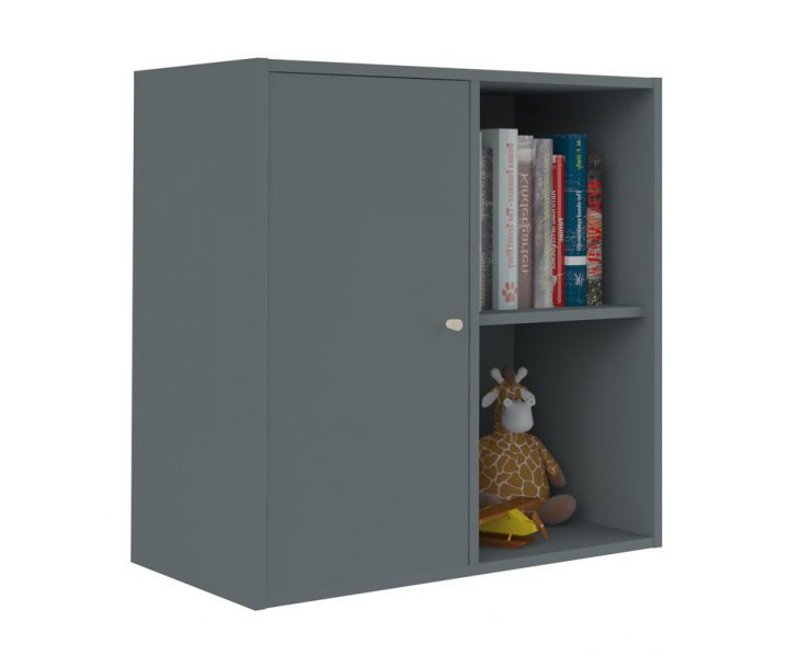 Meuble De Rangements Moov 4 Cases Gris Anthracite intérieur Meuble Case