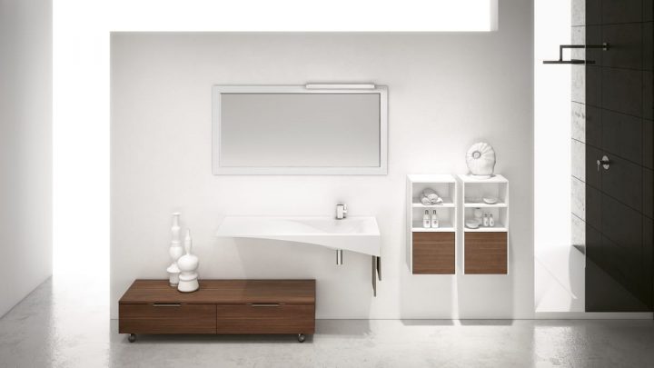 Meuble De Salle De Bain Avec Meuble À Roulettes | Idfdesign pour Etagere Salle De Bain Fly