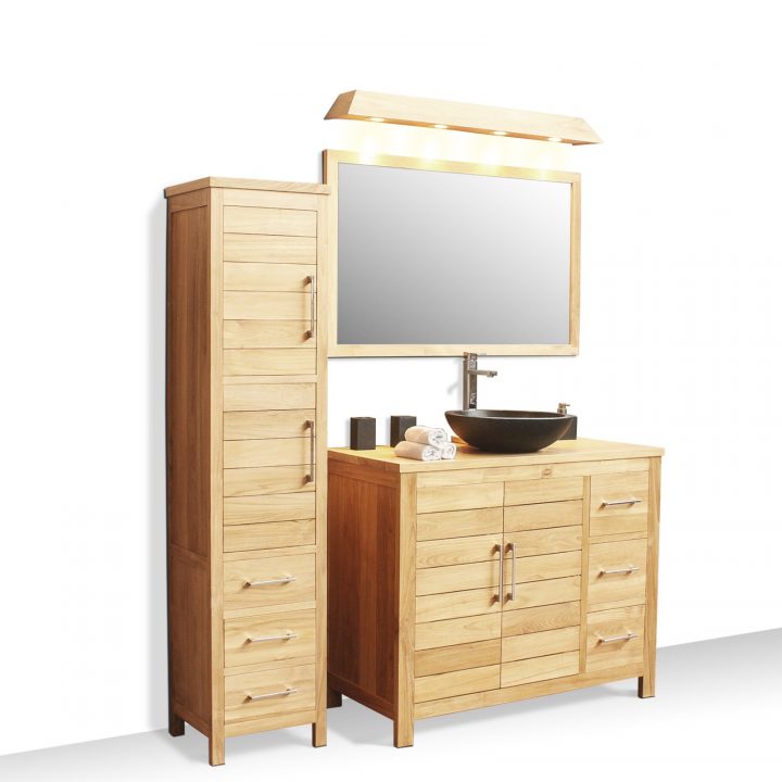 Meuble De Salle De Bain En Teck Massif encequiconcerne Magasin Salle De Bain