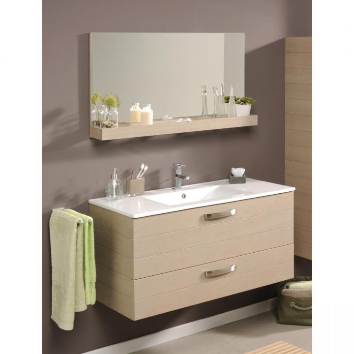 Meuble De Salle De Bain : Meuble Sous Vasque, Tablette pour Miroir Salle De Bain 100 Cm Meuble De Salle De Bain : Meuble Sous Vasque, Tablette pour Miroir Salle De Bain 100 Cm