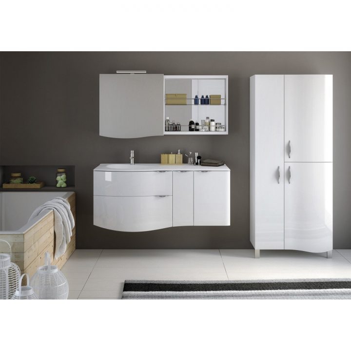 Meuble De Salle De Bains Plus De 120, Blanc, Elegance concernant Meuble Salle De Bain But Meuble De Salle De Bains Plus De 120, Blanc, Elegance concernant Meuble Salle De Bain But