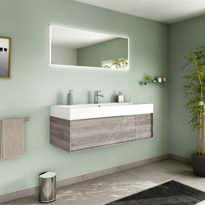 Meuble De Salle De Bains Plus De 120, Marron, Neo Frame serapportantà Meuble Salle De Bain Leroy Merlin Meuble De Salle De Bains Plus De 120, Marron, Neo Frame serapportantà Meuble Salle De Bain Leroy Merlin