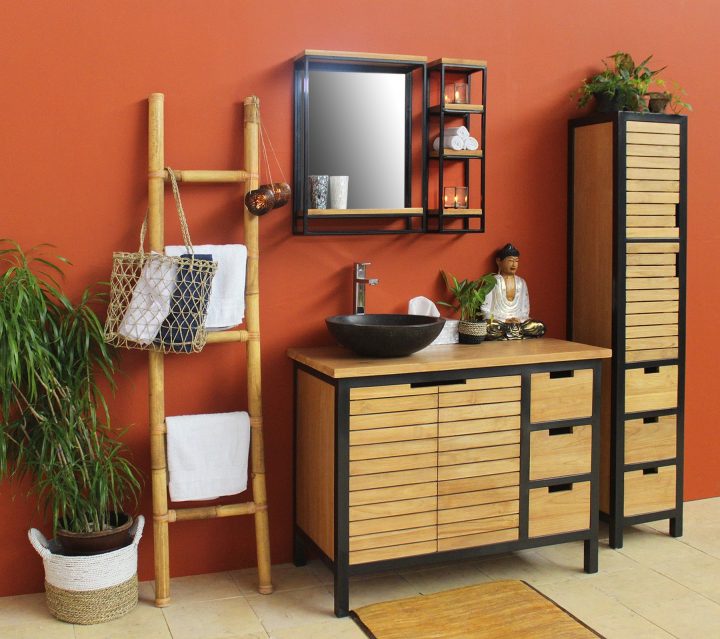 Meuble De Salle De Hendaye (L:110Cm) pour Meuble Salle De Bain 110 Cm Meuble De Salle De Hendaye (L:110Cm) pour Meuble Salle De Bain 110 Cm