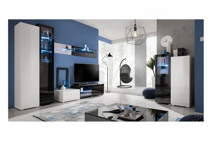 Meuble De Salon Design Pas Cher – Novomeuble serapportantà Meuble Tv Blanc Laqué Pas Cher