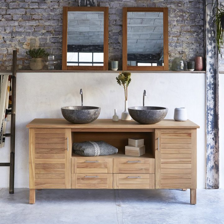 Meuble Double Vasque En Teck 165 Cm – Meuble Salle De Bain tout Vente Privée Meuble Salle De Bain Meuble Double Vasque En Teck 165 Cm – Meuble Salle De Bain tout Vente Privée Meuble Salle De Bain