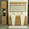 Meuble En Teck Massif Et Accessoire Pour La Salle De Bain concernant Accessoire Decoration Salle De Bain