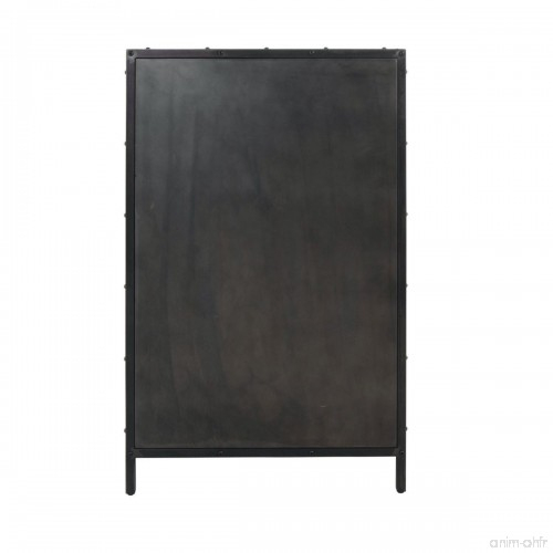 Meuble Haut Métal 2 Portes Et 3 Niches Falco Noir Zago 202130 dedans Meuble Zago