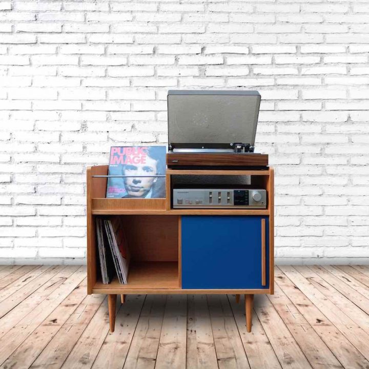 Meuble Hifi Lignes 50's dedans Meuble Hifi Vintage