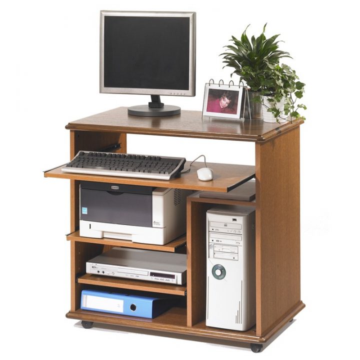 Meuble Informatique Sur Roulettes Louiquat – Univers Du Bureau encequiconcerne Meuble Bureau