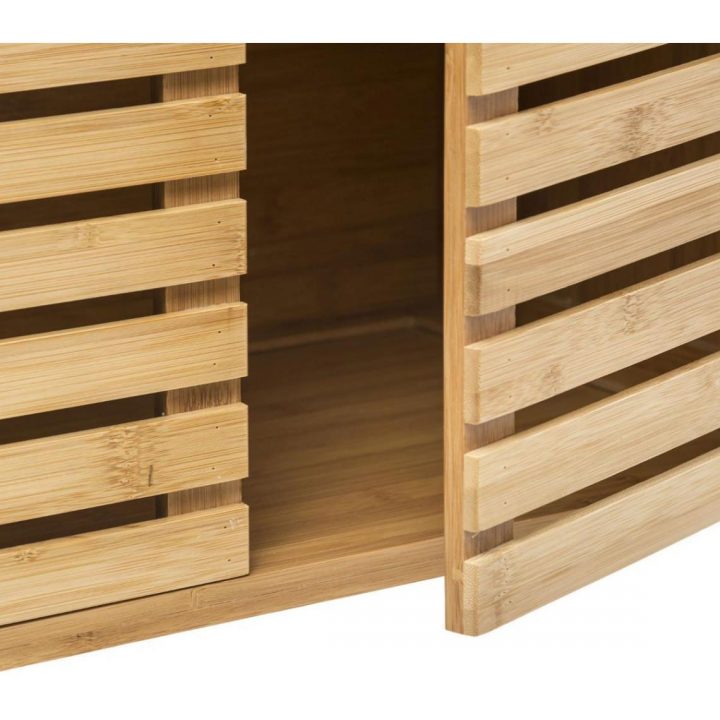 Meuble Lavabo En Bambou Beige Cepalo Plus De Détails encequiconcerne 3 Suisses Meuble Salle De Bain