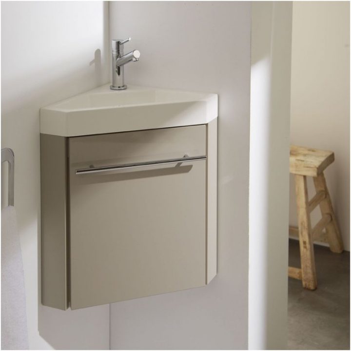 Meuble Lave-Mains D'Angle Couleur Daim Avec Mitigeur Eau avec Lavabo D Angle Avec Meuble Meuble Lave-Mains D'Angle Couleur Daim Avec Mitigeur Eau avec Lavabo D Angle Avec Meuble