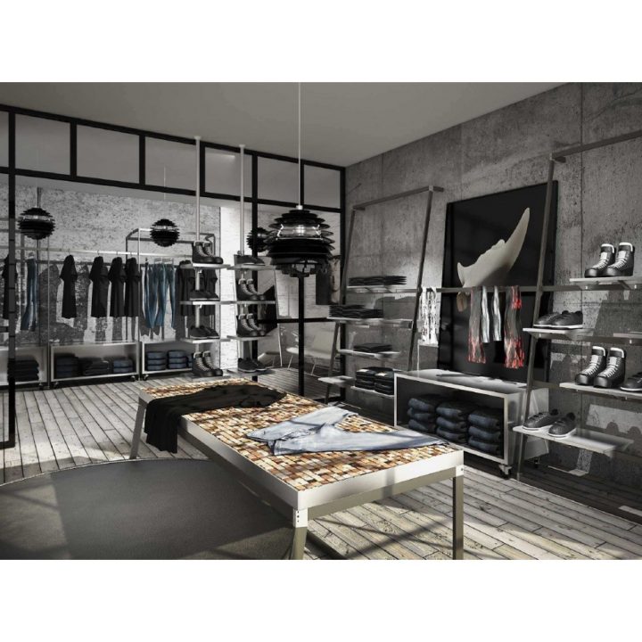 Meuble Métal Pour Agencement De Magasin À Accrochage Mural encequiconcerne Magasin De Meuble Caen