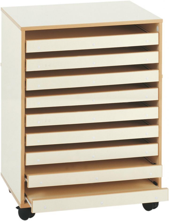 Meuble Papier Dessin 9 Tiroirs – Mobilier Goz encequiconcerne Meuble A Papier