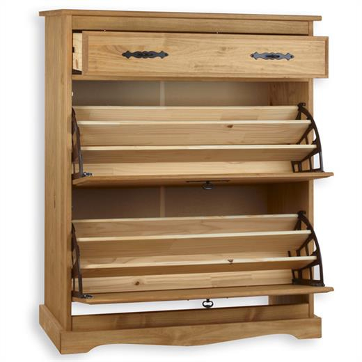 Meuble / Rangement À Chaussures, Armoire Santiago, Pin dedans Mobil Meubles Fr Meuble / Rangement À Chaussures, Armoire Santiago, Pin dedans Mobil Meubles Fr