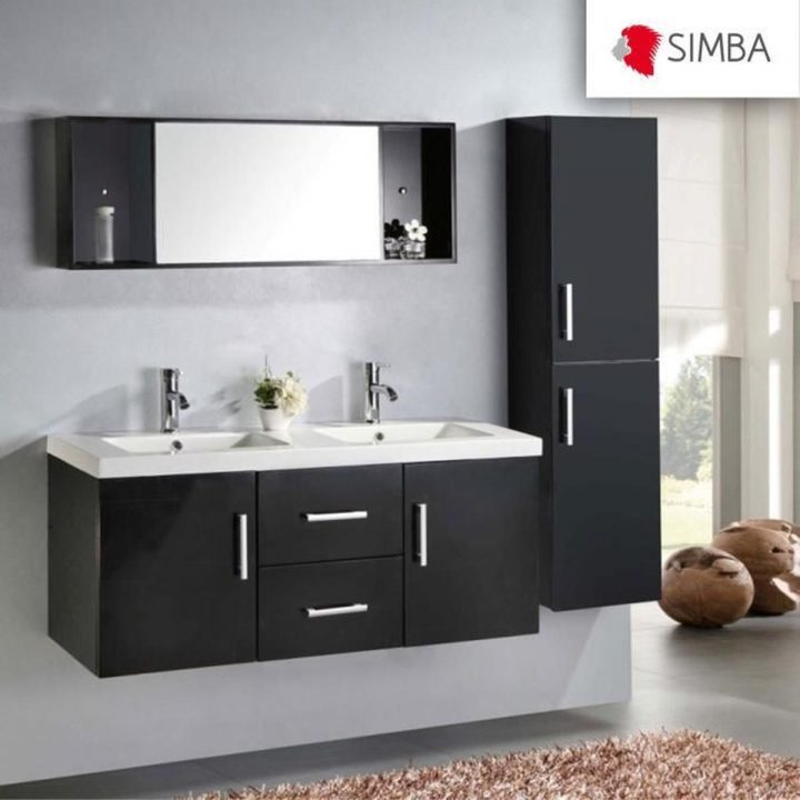 Meuble Salle De Bain 120 Cm Noir Set Colonne Vasque intérieur Meuble Salle De Bain 110 Cm Meuble Salle De Bain 120 Cm Noir Set Colonne Vasque intérieur Meuble Salle De Bain 110 Cm