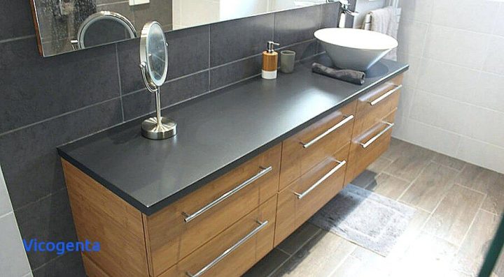 Meuble Salle De Bain 40 Cm Morne Cm Large Belle Caramel concernant Meuble Salle De Bain Profondeur 40 Cm