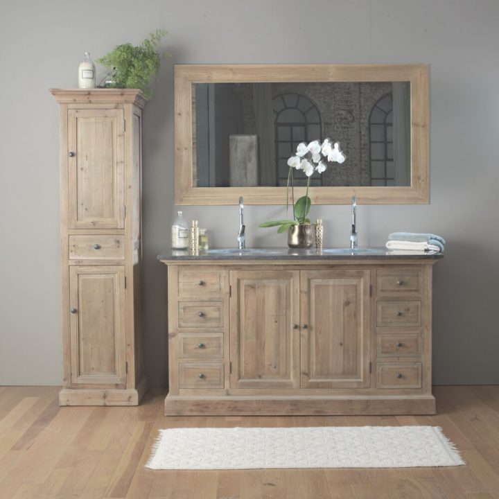 Meuble Salle De Bain Bois Massif 2 Vasques 2 Portes 8 Petits avec Meuble Salle De Bain Bois Massif Naturel Meuble Salle De Bain Bois Massif 2 Vasques 2 Portes 8 Petits avec Meuble Salle De Bain Bois Massif Naturel
